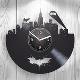 Batman Marvel Reloj De Pared De Vinilo Hecho A Mano Diseño D