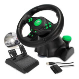 Volante Para Gamer 4 Em 1 X-360/ps3/ps2/pc Usb Kp-5815a - Kn