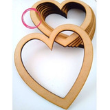 Corazon Calado Atrapasueño Fibrofacil Mdf 10cm X 50 Unidades