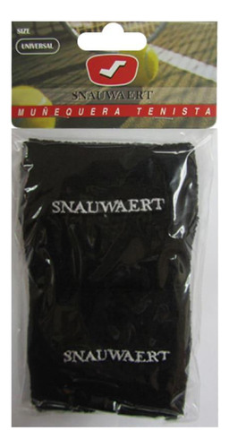 Muñequera Deportiva Toalla Negro Snauwaert