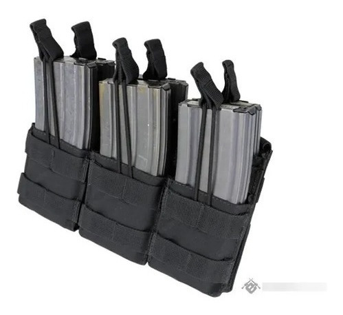 Triple Porta Cargador Laser Molle Para 6 Cargadores De Rifle