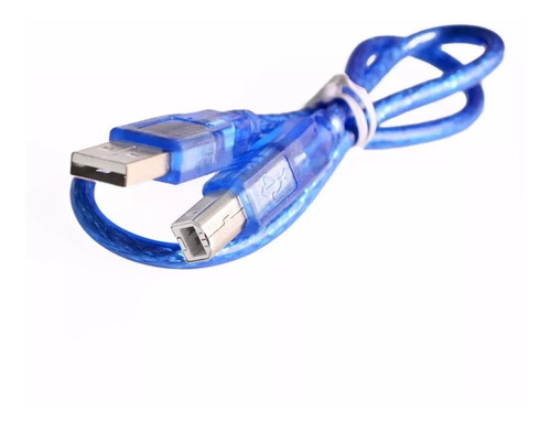 Cabo Usb 2.0 Para Arduino A/b 50cm Ab 0,5mt Uno Mega