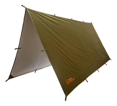 Lona De Camping De Emergencia, Impermeable De 10 X 10 Pulgad