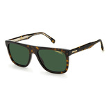 Gafas De Sol Solares Carrera 267/s, Color Marrón Liso, Color Verde, Diseño Cuadrado
