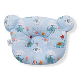 Travesseiro Rn Bebê Anatômico Para Bebê Elefante Azul Peri