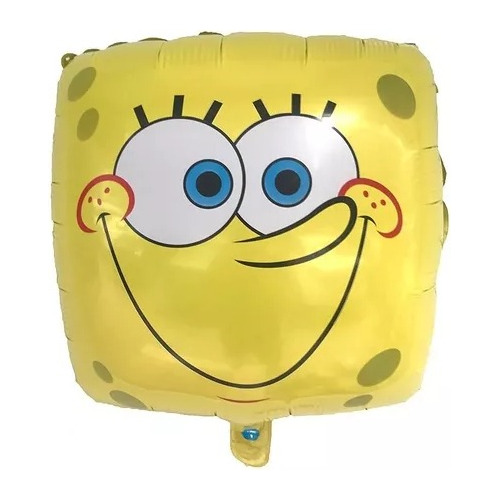 Globo Bob Esponja Cara Metalizado 45cm