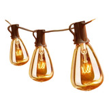 8.5m Guirnalda De Luces Exterior Vintage Impermeable Focos 