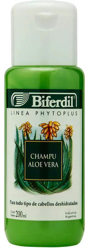 Shampoo Biferdil Aloe Vera Hidrata Pelo Deshidratado 200 Ml