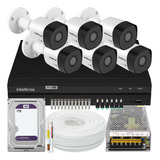 Kit Cftv Monitoramento 6 Cam Intelbras 1208 1tb Purple 10a