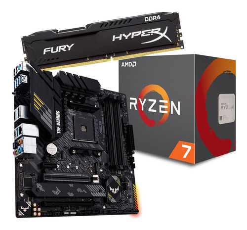 Kit Asus Tuf Gaming B550m-plus  + Ryzen R7 5700x  + 8gb 3200