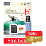 Cartão De Memória Sandisk Extreme Microsdxc 128gb 190-90mb
