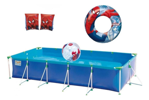 Piscina 7600l + Bola Inflável+ 2 Boias Braço + Boia Circular