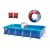 Piscina 7600l + Bola Inflável+ 2 Boias Braço + Boia Circular