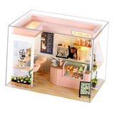 Diy Milk Tea Shop Dollhouse Casa De Muñecas Kit De Casa De