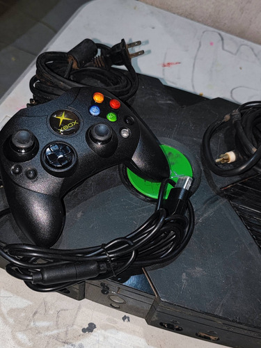 Xbox 1 Xbox Clasica Con Control Y Cable De Video Y Corriente