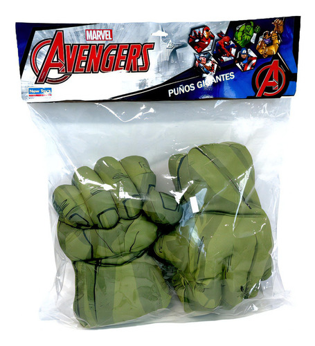 Puños Par Gigantes Hulk Marvel New Toys 