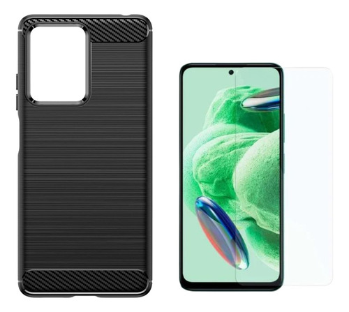 Funda Tpu Fibra Carbono Para Pocophone X5 X5 Pro +templado