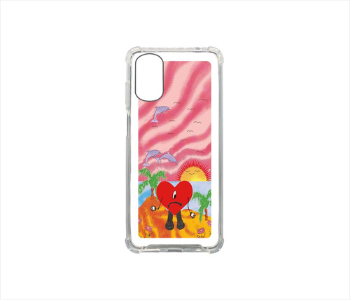 Funda Protector Transparente Bad Bunny Motorola (serie One)