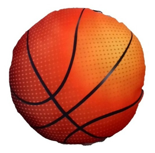 Almohadon Pelota Basket Basquet  38cm De Diametro 