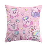 Funda De Almohada De Dibujos Animados 18x18, Rosa, Impr...