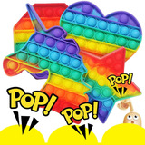 Kit 4pcs Rainbow Fidget Juguete Infantil Pop It Sensorial Ju