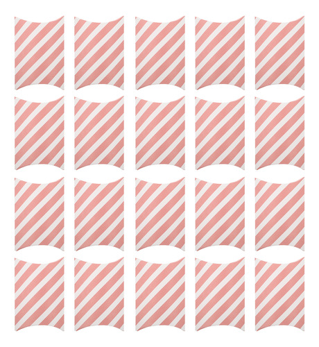 Cajas De Cartón Plegables Stripe, 20 Unidades