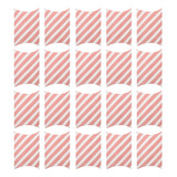 Cajas De Cartón Plegables Stripe, 20 Unidades