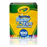 Marcadores Plumones Crayola Super Tips 100 Piezas