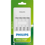 Carregador De Pilhas Philips Scb3400nb/59 P/ Pilhas Aa E Aaa