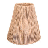 Lustre Pendente Moderno Cone Rustica Palha De Milho