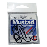 Anzuelo Mustad 33637 -bu 1/0 Trabas Para Carnada 8 Unidades 