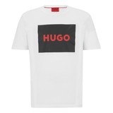 Camiseta Hugo De Algodão Com Etiqueta De Logo