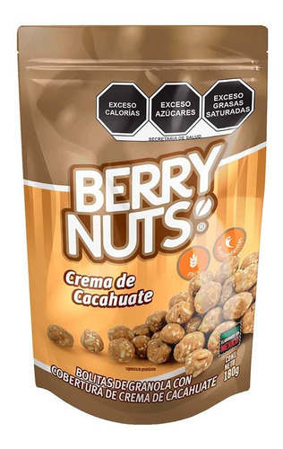 Bolitas De Granola Con Crema De Cacahuate Berry Nuts 180 G