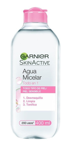 Agua Micelar Garnier Desmaquilla Limpia Tonifica 400ml