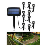 Luz Solar Subterránea Impermeable Jardín Césped 10pcs R