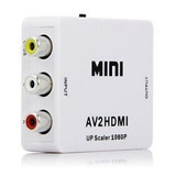 Mini Adaptador Conversor Entrada Av2 Rca Saída Hdmi Av2hdmi