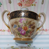 Azucarera De Porcelana Tsuji Rosas Pintada A Mano