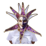 Máscara Gigante Para Carnaval Fiestas Batucada Color Morado