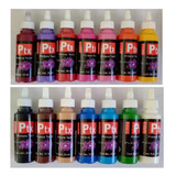 Kit Pintura Textil Aplicador 10 Pzas 30ml / Pinceles /godete