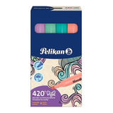Marcadores Colores Pastel Permanentes Pelikan 420 Caja X8 Un