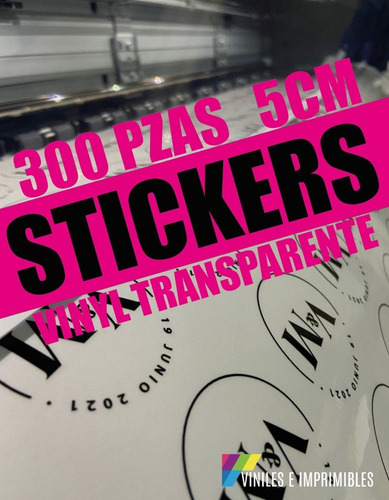 Stickers Personalizados (tu Diseño) / Transparente