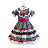 Vestido Festa Junina Infantil Classico Luxo