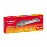 Kit 2 Luminária Publica Led 100w Ip66 6000k Luz Branca 