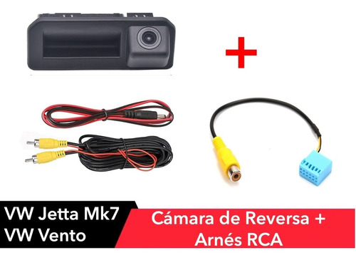 Camara De Reversa Vw Rcd 330 360 Jetta Mk7 Vento + Arnes Rca