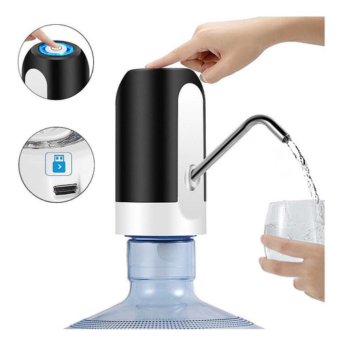 Dispensador De Agua Automático Recargable Para Botellon  