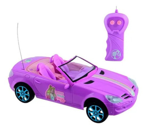 Carrinho Controle Remoto Barbie Fashion Driver Candide Cor Lilás