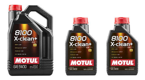 Aceite Sintetico Motul 8100 X-clean+ 5w30 504 00 Vw Vag 7lts