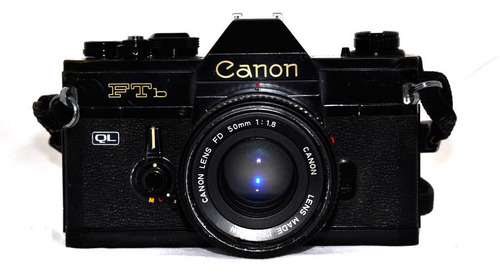 Cámara Réflex Canon Ftb Ql 35 Mm Con Lente De 50mm Fd 1:1,8