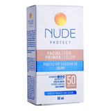 Bloqueador Solar Nude Spf50 Facial Color Biopro En Frasco Po