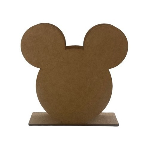 15 Porta Guardanapos Mickey Em Mdf / Crú